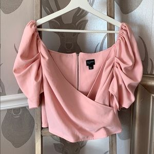 Pink crop top